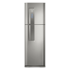 Geladeira/refrigerador Top Freezer Cor Inox 402l  Electrolux (df44s) 220v/60hz