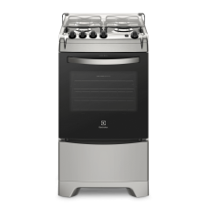 Fogão 4 Bocas Electrolux Prata Automático Com Forno De 70l E Vidro Interno Removível (52lxu)