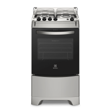 Fogão 4 Bocas Electrolux Prata Automático Com Forno De 70l (52lxs)