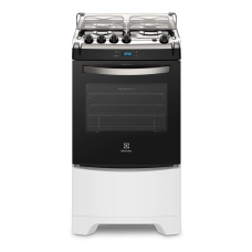Fogão 4 Bocas Electrolux Branco Automático Com Timer Digital E Forno De 70l (52lbr)