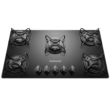 Cooktop 5 Bocas A Gás De Vidro  Temperado Preto (kc5gp) Bivolt