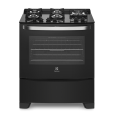 Fogão 5 Bocas Electrolux Preto Automático Com Mesa De Vidro E Tripla Chama (76spv) Bivolt
