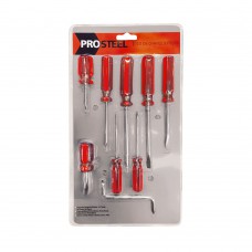 Jogo De Chaves Com 9 Peças Vermelho E Azul Prosteel