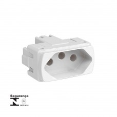 Modulo Tomada 2p T 10a 250v Branco Miluz Schneider Modulo Tomada 2p T 10a 250v Branco Miluz Schneider