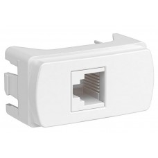 Modulo Tomada Rj11 Telefone 2 Fios Branco Miluz Schneider