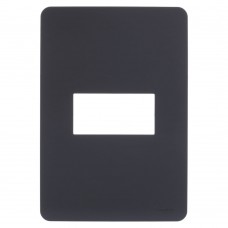 Placa 4x2 1 MÓdulo Stellar Black Orion Schneider Placa 4x2 1 MÓdulo Stellar Black Orion Schneider