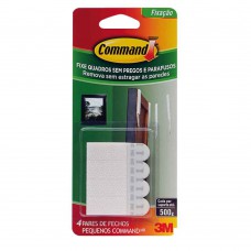 Fecho Adesivo Para Quadros Pequeno 8 Peças Plástico Branco 3m Command™ Fecho Adesivo Para Quadros Pequeno 8 Peças Plástico Branco 3m Command™