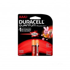 Pilha Alcalina Aaa Quantum Com 2 Unidades Duracell