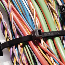 Abraçadeira Flexível Hellermanntyton 100 Unidades Poliamida Preto 10cm T18r