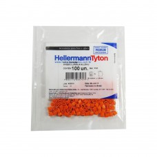 Identificador Para Cabos Hellermanntyton 5 Números 100 Unidades Laranja