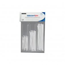 Abraçadeira Flexível Hellermanntyton 125 Unidades Poliamida Natural T18r T30r T50r