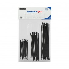 Abraçadeira Flexível Hellermanntyton 125 Unidades Poliamida Preto T18r T30r T50r