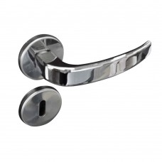 Fechadura Interna De Aço Zamac Vic Acetinada Com Roseta Cromada Pado Fechadura Interna De Aço Zamac Vic Acetinada Com Roseta Cromada Pado