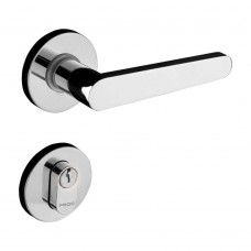 Fechadura Externa De Aço Zamac Concept 402 Com Roseta Cromada Pado