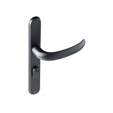 Fechadura Externa De Aço Zamac Concept Com Espelho Preta Pado