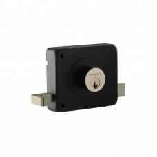 Fechadura De Sobrepor Serralheiro De Aço Zamac Concept Preta Pado