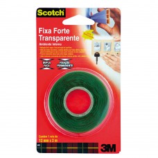 Fita Dupla Face 12mmx2m Fixa Forte Transparente 3m Scotch Fita Dupla Face 12mmx2m Fixa Forte Transparente 3m Scotch