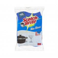 Esponja Não Risca 2 Unidades Azul Scotch-brite 3m Esponja Não Risca 2 Unidades Azul Scotch-brite 3m