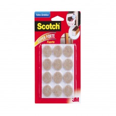 Feltro Anti-risco Redondo Pequeno 12 Unidades Marrom 3m Scotch® Feltro Anti-risco Redondo Pequeno 12 Unidades Marrom 3m Scotch®
