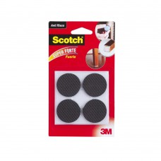 Feltro Antideslizante Redondo Extra Grande 4 Unidades Preto 3m Scotch Feltro Antideslizante Redondo Extra Grande 4 Unidades Preto 3m Scotch