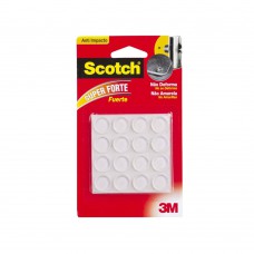Protetor Anti-impacto Redondo Grande 16 Unidades Transparente 3m Scotch