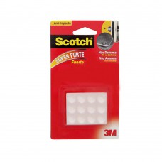 Protetor Anti-impacto Redondo Médio 12 Unidades Transparente 3m Scotch