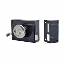 Fechadura De Sobrepor Preta Papaiz