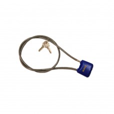 Cadeado 78cm De Aço Azul Urban Bike Papaiz