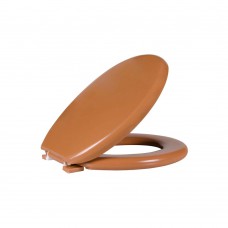 Assento Sanitário Almofadado Oval Caramelo 2 Astra
