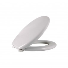 Assento Sanitário Almofadado Oval Cinza 2 Astra