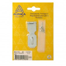 Porta Cadeado 114mm Zincado Aliança Porta Cadeado 114mm Zincado Aliança