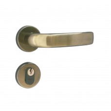 Fechadura Externa De Aço Zamac Galaxy Com Roseta Bronze Latonada Aliança