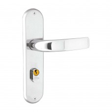 Fechadura Externa Galaxy 4191 Com Espelho Cromada Aliança