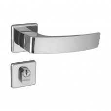 Fechadura Externa De Aço Zamac Quadratta 4201 40mm Cromada Aliança