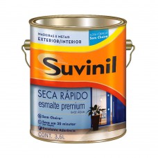 Esmalte Seca Rápido Base água Brilhante 3,6 Litros Branco Suvinil