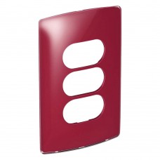 Placa 4x2 3 Postos Separados Cherry Gloss Nereya Pial Placa 4x2 3 Postos Separados Cherry Gloss Nereya Pial