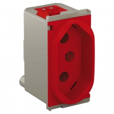 Tomada 20a 250v Identificável 1 Módulo Vermelha Nereya Pial Tomada 20a 250v Identificável 1 Módulo Vermelha Nereya Pial