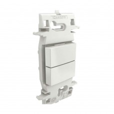 Interruptor Duplo Simples Branco Zuli Lorenzetti
