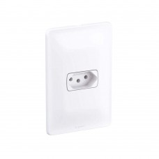 Conjunto Montado De Tomada 4x2 10a 250v Com Placa Zeffia Pial