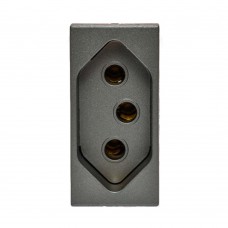 Módulo Tomada Arteor 2pt 10a Magnésio 592630 Pial Módulo Tomada Arteor 2pt 10a Magnésio 592630 Pial