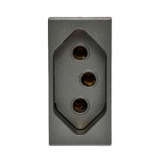 Módulo Tomada Arteor 2pt 20a Magnésio 592632 Pial Módulo Tomada Arteor 2pt 20a Magnésio 592632 Pial