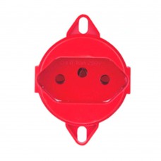 Tomada 2pt 10a 250v Vermelha Tramontina