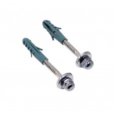 Parafuso Para Vaso E Mictório Com Bucha 10 Cromado Esteves