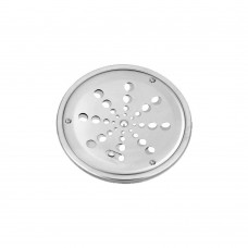 Grelha Redonda De Inox Com Caixilho E Fecho 10cm Vad271 Esteves