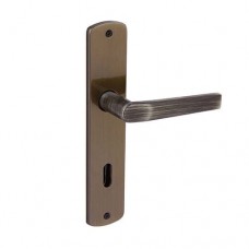 Fechadura Interna Em Aço Inox E Zamac Abitare Palio 18x6,15cm Antique Arouca