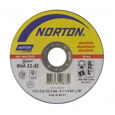 Disco De Corte Para Alumínio 115x22,2x2mm Bna22 Norton