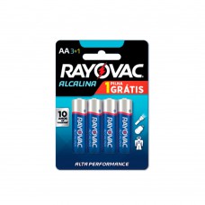 Pilha Alcalina Aa4 Leve 4 Pague 3 Rayovac