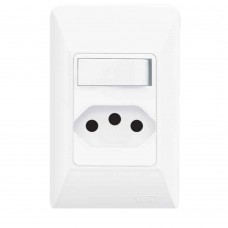 Interruptor Simples Com Tomada 20a 250v Fame Interruptor Simples Com Tomada 20a 250v Fame