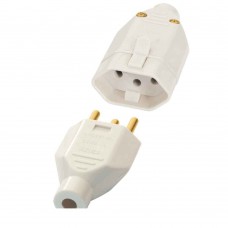 Plugue Macho E Tomada Fêmea 10a 250v Cinza Fame Plugue Macho E Tomada Fêmea 10a 250v Cinza Fame