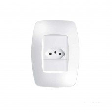 Tomada Dupla Distanciadas 10a Com Placa Elegance Fame Tomada Dupla Distanciadas 10a Com Placa Elegance Fame